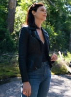 (image for) Morena Baccarin Last Looks Leather Jacket