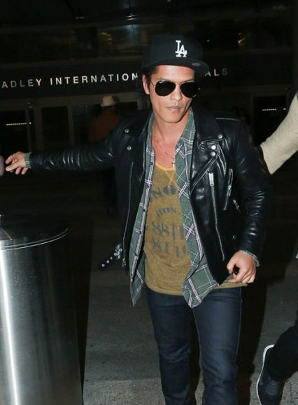 (image for) Bruno Mars Leather Jacket