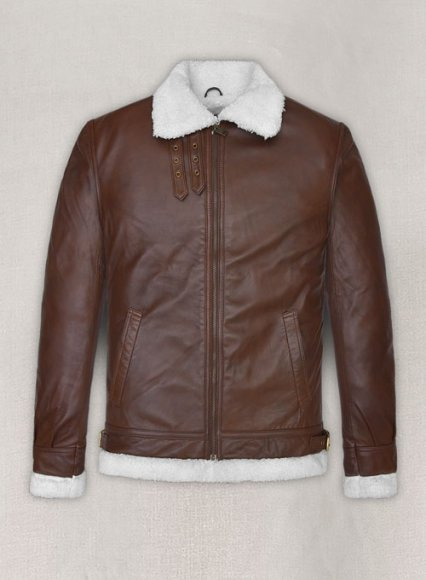 (image for) B3 Aviator Spanish Brown Leather Jacket