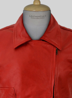 (image for) Red Katy Perry Leather Jacket
