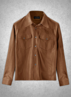 (image for) Light Weight Unlined Tan Leather Shirt