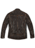 (image for) Retro Leather Jacket with Hoodie