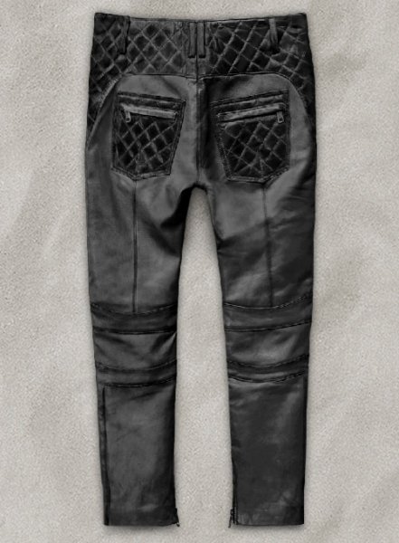 Outlaw Burnt Maroon Leather Pants : Made To Measure Custom Jeans