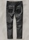 Outlaw Burnt Charcoal Leather Pants