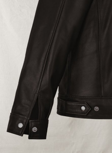 (image for) Soft Dark Brown Don Cheadle Traitor Leather Jacket