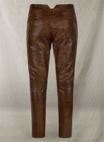 Jad Mens Leather Pants  Brown – Cuir Dimitri