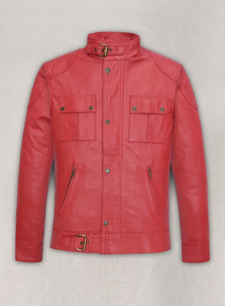 (image for) Soft Tango Red Washed & Wax The Expendables Lee Christmas Leather Jacket