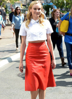(image for) Diane Kruger Leather Skirt