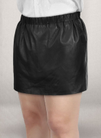 (image for) Leather Skirt With Elastic Waist