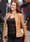 (image for) Scarlett Johansson The Avengers Leather Jacket