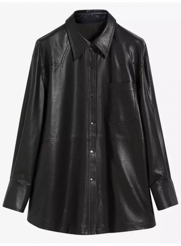 (image for) Oaklane Leather Trench Coat - Click Image to Close