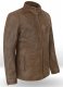 Vintage Gravel Brown Leather Cycle Jacket #3