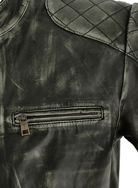 William Charcoal Leather Jacket