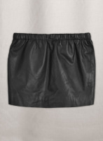 (image for) Leather Skirt With Elastic Waist