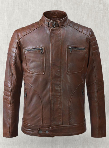 Firefly Moto Spanish Brown Biker Leather Jacket : LeatherCult: Genuine ...