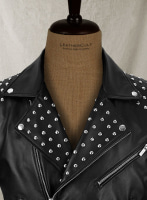 (image for) Studded Biker Leather Jacket