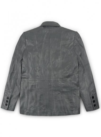(image for) Gray Medieval Leather Blazer
