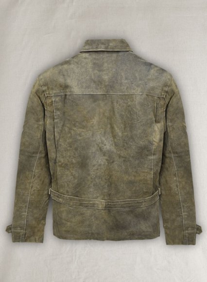 Vintage Ital Olive Daniel Skyfall Leather Jacket - XS Regular Vintage Ital Olive Daniel Skyfall Leather Jacket - XS Regular