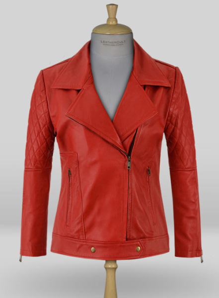 (image for) Red Katy Perry Leather Jacket