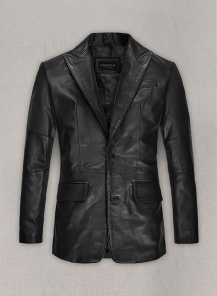 Leather best sale blazer cheap