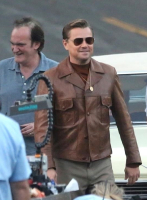 (image for) Leonardo DiCaprio Once Upon a Time in Hollywood Leather Jacket