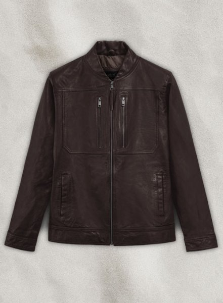 (image for) Thunder Storm Brown Biker Leather Jacket