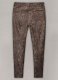 Dark Brown Python Leather Jeans Style #522