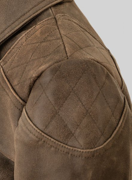 (image for) Vintage Gravel Brown Leather Jacket # 263