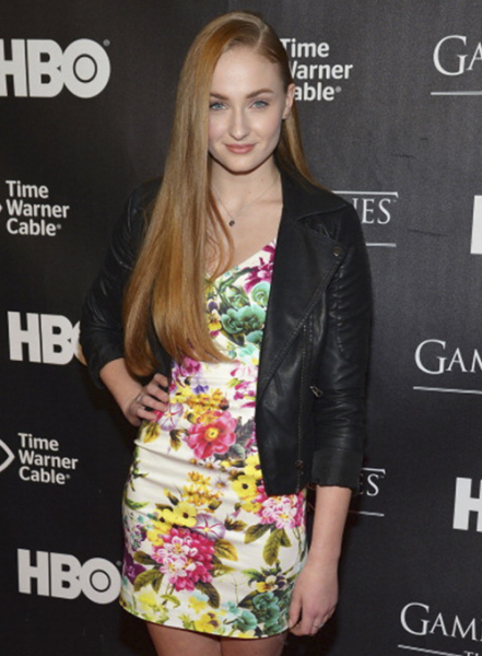 (image for) Sophie Turner Leather Jacket