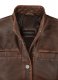 Rubbed Tan Washed Leather Jacket # 536