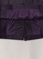 (image for) Purple Hampton Leather Blazer