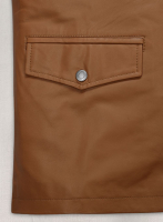 (image for) Soft Hunter Tan Leather Jacket # 621