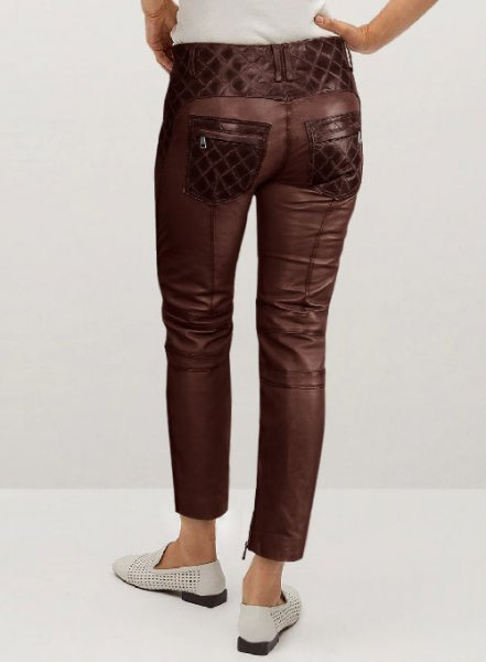 Carrier Burnt Maroon Leather Pants : LeatherCult: Genuine Custom Leather  Products, Jackets for Men & Women