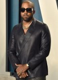 (image for) Kanye West Kimono Wrap Leather Blazer
