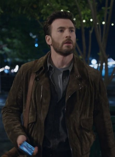 LeatherCult.Com - Chris Evans Ghosted Leather Jacket