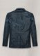 Soft Winsor Blue Washed and Wax Leather Blazer