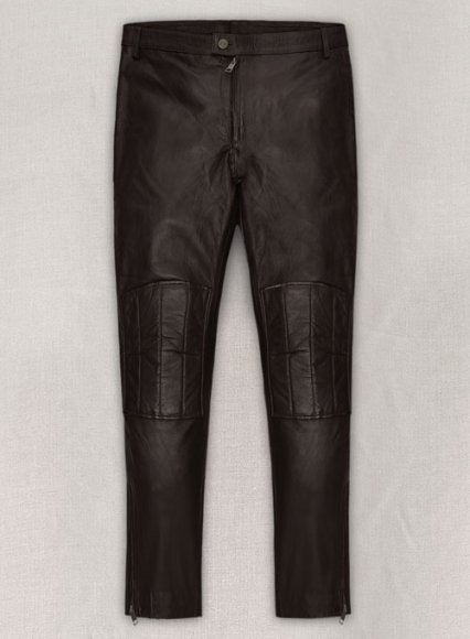 Men's & Boys 100% Genuine High Quality Lambskin High Shine Patent Leather  Pants With Straight Jeans Style Pant 