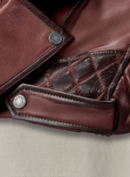 (image for) Charles Burnt Maroon Leather Jacket