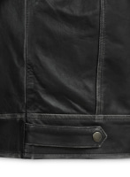 (image for) Ontario Rubbed Black Leather Jacket