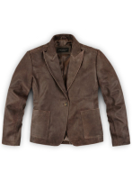 (image for) Vintage Brown Grain Eva Mendes Ghost Rider Leather Blazer