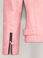 (image for) Light Pink Jessica Alba Leather Jacket