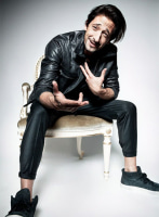 (image for) Adrien Brody GQ Russia Leather Jacket