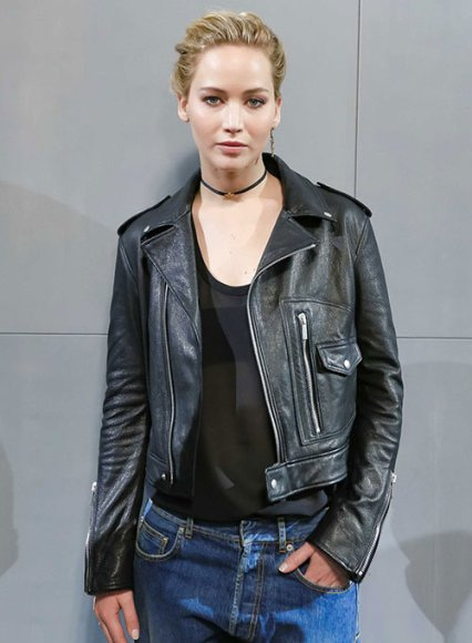 Jennifer Lawrence Leather Jacket #2