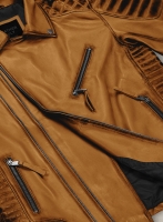 (image for) Charles Burnt Mustard Leather Jacket