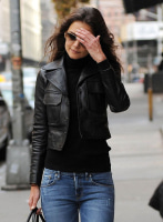 (image for) Katie Holmes Leather Jacket #2