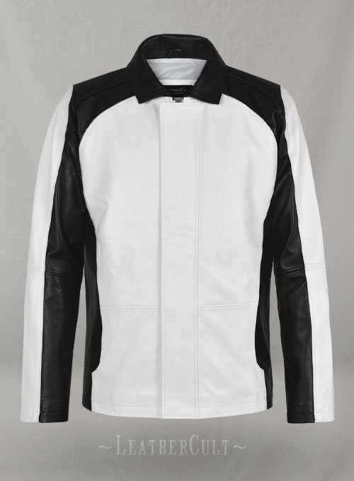 White inFamous Cole MacGrath Leather Jacket - Click Image to Close
