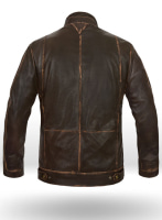 (image for) Tribal Rubbed Brown Leather Jacket