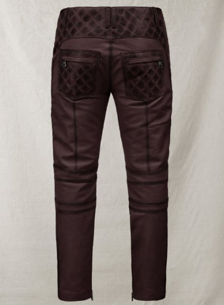(image for) Outlaw Burnt Wine Leather Pants