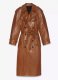 Ivy Leather Long Coat