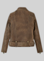 (image for) Vintage Gravel Brown Leather Jacket # 263